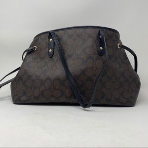 Coach signature drawstring carryall pre owned